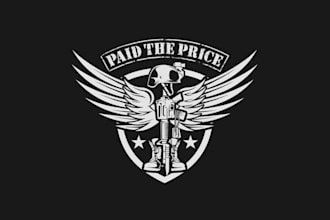 design stunning military patch, logo and badge
