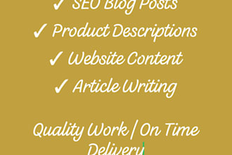 write urdu articles and product description