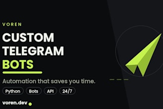 create a custom telegram bot for automation