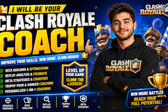 your coach as a pro clash royale player game