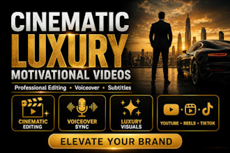create cinematic luxury lifestyle motivational videos
