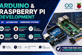 develop arduino raspberry pi iot projects and embedded systems