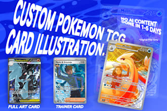 make custom pokemon tcg illustration cards in no time