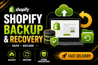 backup and recover your shopify store safely