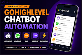 build gohighlevel chatbot automation whatsapp sms web ghl ai chatbot automation