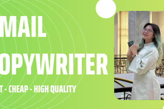 do email copywriting or email sequences at super fast speed