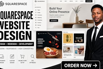 build squarespace website, design and redesign squarespace website for business