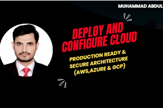 deploy production cloud infrastructure on azure AWS and gcp