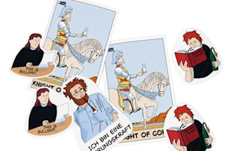 create custom print ready sticker designs