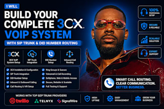 automate your 3cx voip system with sip trunk and did number inbound call flow