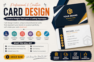 do unique and modern business card design