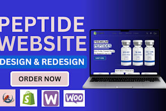 build fda compliant peptide website, research peptide, ecommerce peptide store