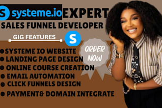 build sales funnel systeme io systeme io landing page systeme io website design