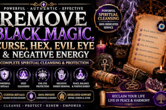 remove black magic, curse, hex, evil eye and negative energy