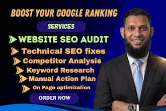 provide a complete website SEO audit and competitor analysis report