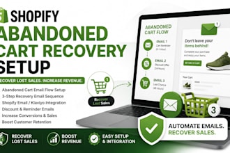 setup shopify abandoned cart recovery email automation