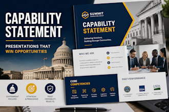 design capability statement, government proposal presentation, powerpoint