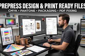 prepare professional print ready files and prepress artwork