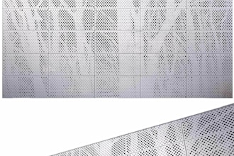 create custom perforated metal panel designs for architecture