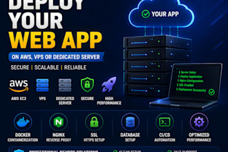 deploy your web application on AWS, vps using docker