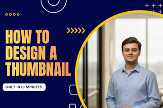 design a modern and aesthetic youtube thumbnail