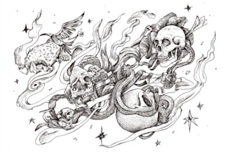 design a powerful japanese inspired tattoo concept for you