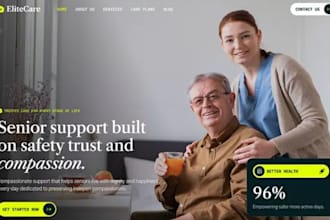 design wix homecare website domiciliary care cqc compliant care website