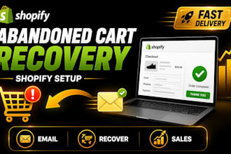 setup shopify abandoned cart recovery automation