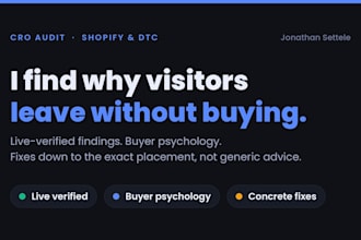 do a shopify cro audit to increase your conversions