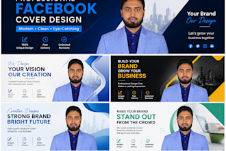design professional facebook cover or banner in canva