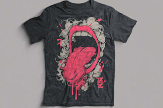 create a memorable t shirt graphic for your clothing project