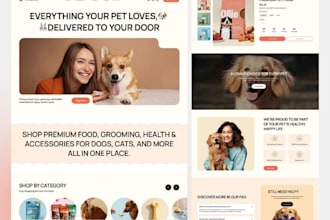 design a premium pet shopify store, shopify website, and shopify SEO