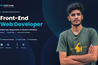 develop a responsive react frontend with rest API integration