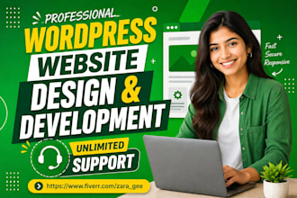design a professional website with wordpress and hostinger