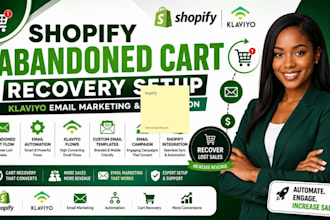build klaviyo flows for shopify abandoned cart email marketing