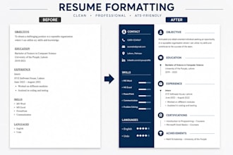 professionally format your resume or CV in microsoft word