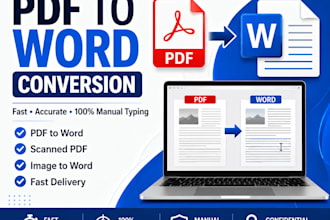 do fast typing and PDF to word conversion