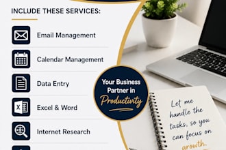 be your executive virtual assistant for administrative support