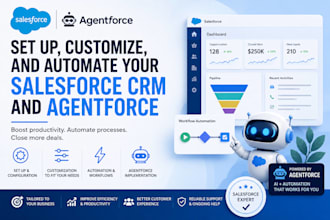 set up, customize, and automate your salesforce CRM and agentforce