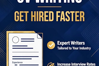 write a professional CV and cover letter