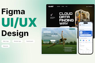 design website UI UX for ecommerce saas and landing page in figma