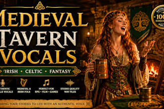 record authentic medieval tavern irish folk female vocals