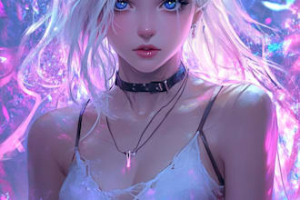 create professional anime style artwork