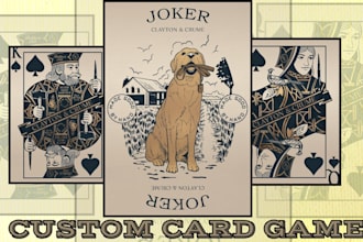 design custom playing card illustration tabletop game tcg uno cards