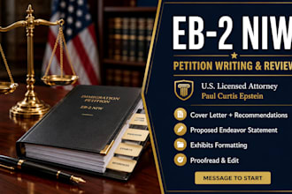 professionally organize and format your eb2 niw exhibits