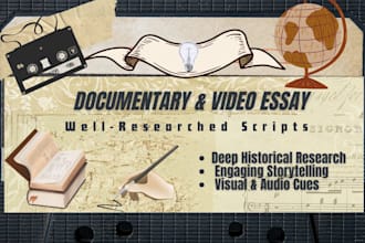write compelling documentary and video essay scripts