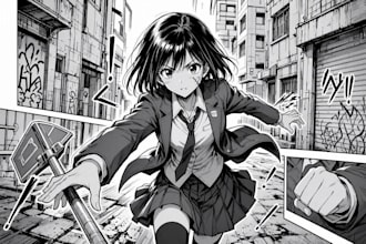 create engaging manga comic pages with backgrounds
