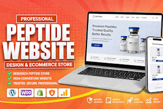 create fda compliant peptide website, research peptide store, peptide SEO