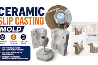 design ceramic slip casting mold plaster mold and pottery mold