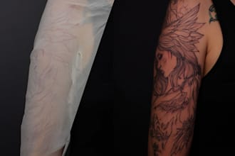 create a beautiful flower tattoo design for you